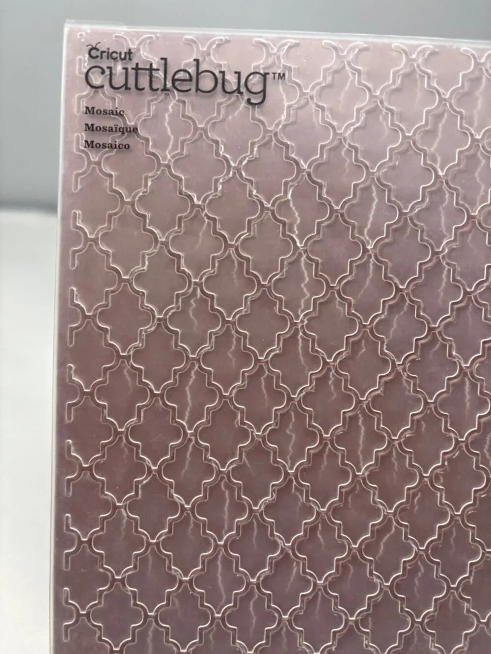 Cricut Cuttlebug Mosaic Embossing Folder DIY Crafts Cardmaking 5x7